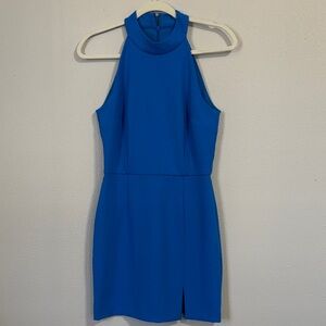 French Connection NWT Blue High-Neck Sleeveless Dress